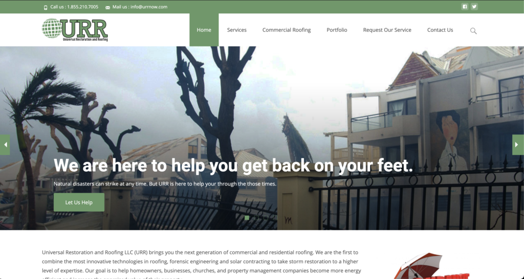 Universal Restoration and Roofing LLC (URR)