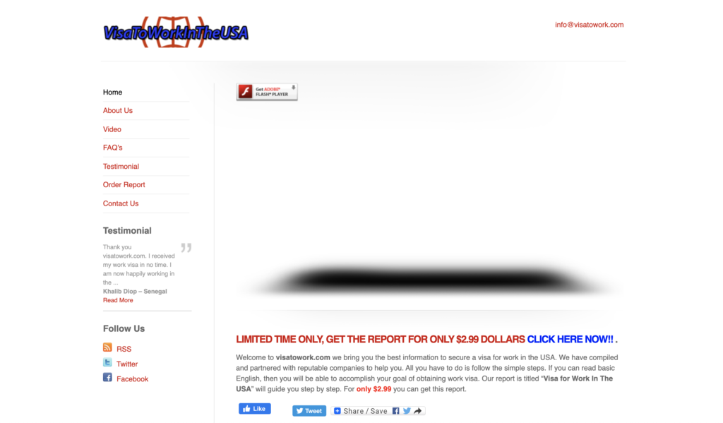 Visa To Work In The USA